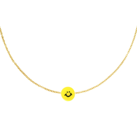 Ketting met Smiley | Yellow