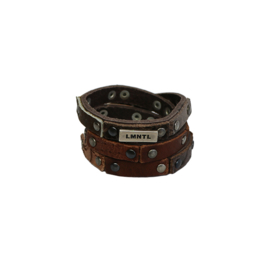 LMNTL |  Armband Wrap Studs | Brown