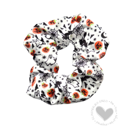 Led Scrunchie |  Halloween wit spooky pumpkin