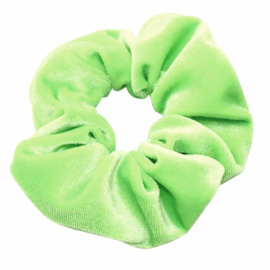 Velvet Neon Scrunchie | Green
