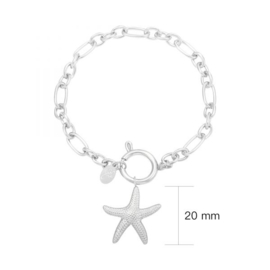 Armband Starfish | Zilver