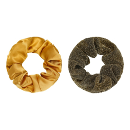 Scrunchie Set of Two |  Gold