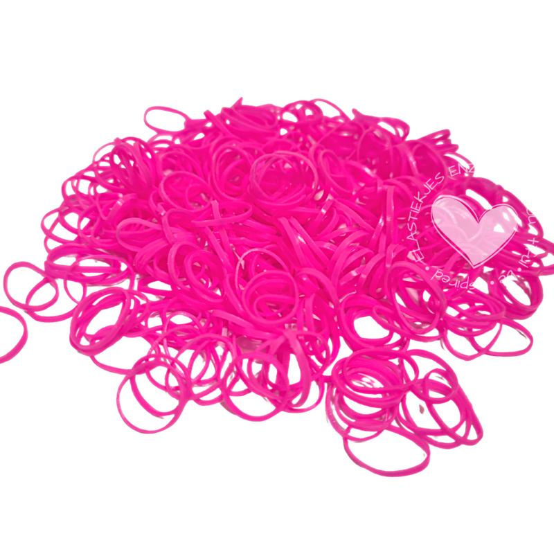 Uitgaan Zweet boog Haar elastiekjes Neon Roze | Elastiekjes klein (S) | Elastiekjes Enzo