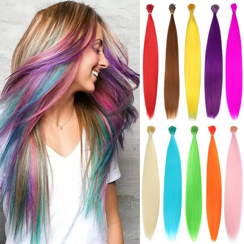 Gekleurde haarplukjes, extensions