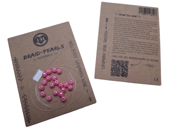 Braid Pearls| Pink