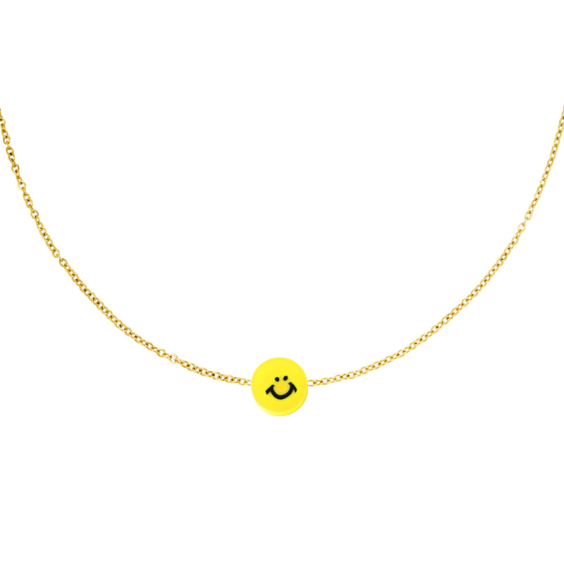 Ketting met Smiley | Yellow