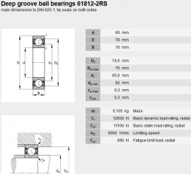 61812-2RS SKF