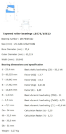 15578-15523 Timken