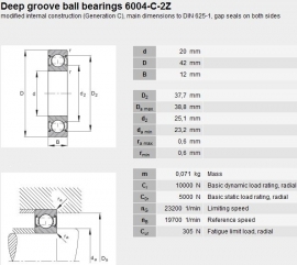 6004-2Z SKF