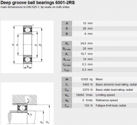 6001-2RS/C3 SKF