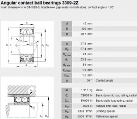 3309BTNG/C3 NSK