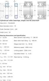 NJ2315-ECP/C3 SKF