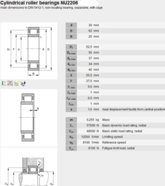 NU2206ECP SKF