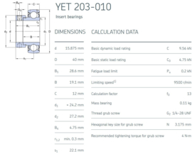 YET203-010 SKF
