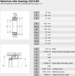 22214EK/C3 SKF