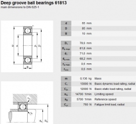 61813/C3 SKF