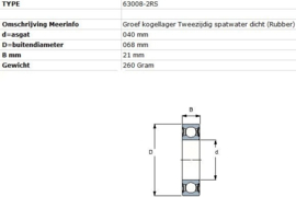 63008-2RS SKF