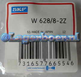 688-2Z RVS SKF W628/8-2Z of SS688-2Z