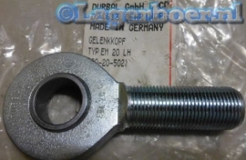 M20 stangkop linkse buitendraad M20x1,5mm Durbal EM20L (SAL20-C)