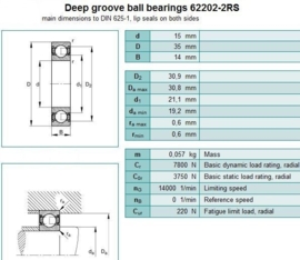 62202-2RS SKF