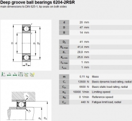 6204-2RS/C3 SKF