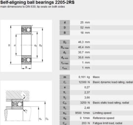 2205E-2RS1TN9 SKF