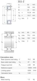 311-Z/C3 SKF