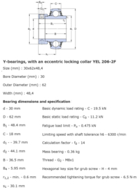 YEL206-2F SKF