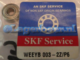 R3-2Z/P6 SKF = WEEYB003-2Z/P6 RVS