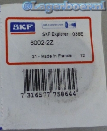 6002-2Z SKF