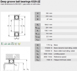 6320-2Z/C3 SKF