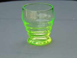 Uranium glazen borrel glas