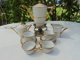 Antiek porseleinen Limoges "Paul Pastaud" koffieservies (14)