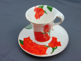 Limoges koffieservies inclusief gebaksbordjes.