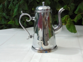 Vintage verchroomde koffiepot