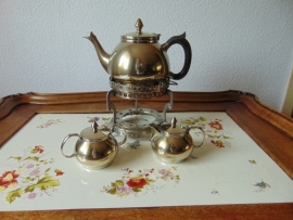 Vintage verzilverd theeservies.