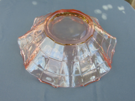 Schöne Art Decó "Pavilux" Glasschale