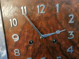 Vierkante Art Deco pendule