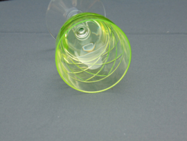 Uranium glazen wijnglas