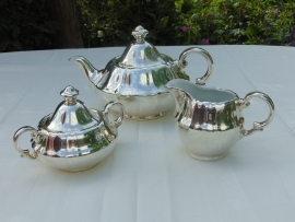 WMF Silber Stein Tee-Set