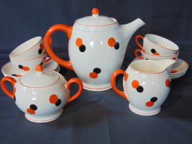 Vintage Harlekin koffieservies