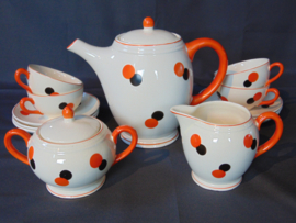 Vintage Harlekin koffieservies