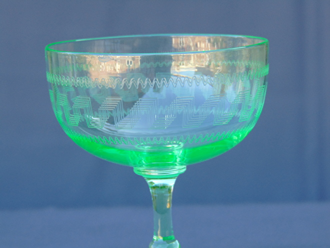 Encommium Korst wekelijks Uranium glazen (Annagroen) glazen | De Vijf sparren