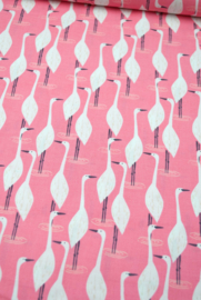 Snowy Egret - Michael Miller Fabrics - 100% katoen