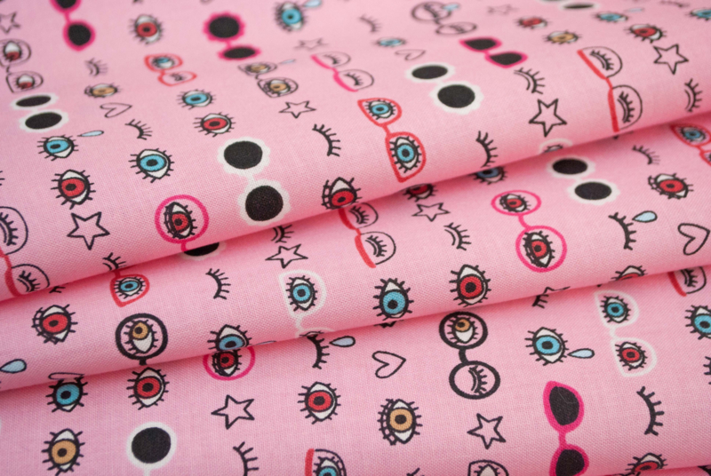 Eyes - Kokka Fabric Japan - 100% katoen