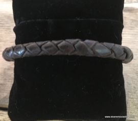 Armband rondgevlochten zwart