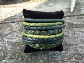 Wikkelarmband groen