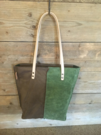 Tas bruin groen