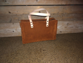 Tas bruin cowhide