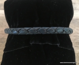 Armband rondgevlochten blauw